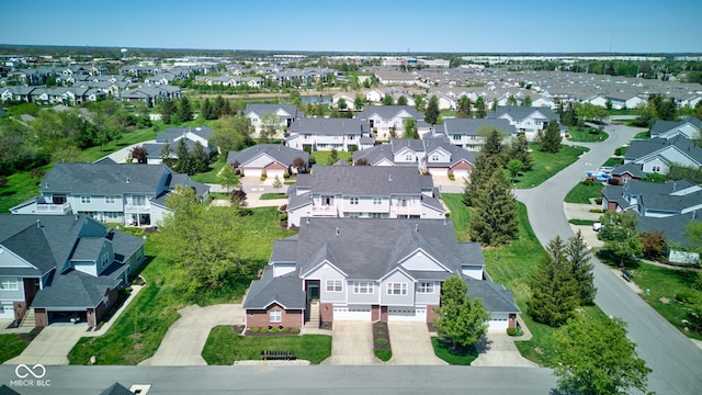 bird's eye view featuring a residential view