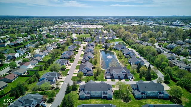bird's eye view featuring a residential view