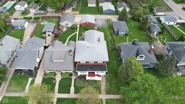 birds eye view of property featuring a residential view