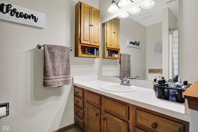 full bathroom with vanity