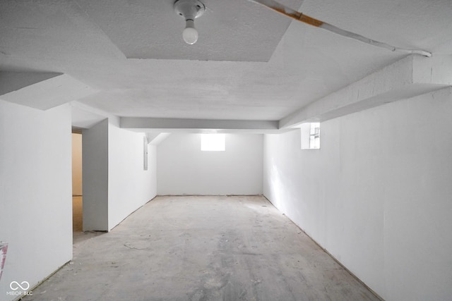 1417 E Michigan St, Indianapolis, IN 46201 - basement with a textured ceiling