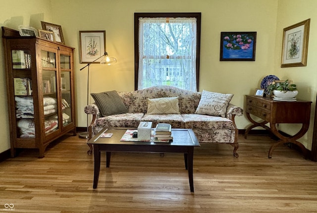 2405 Sycamore St, Columbus, IN 47201 - living area with wood finished floors and baseboards
