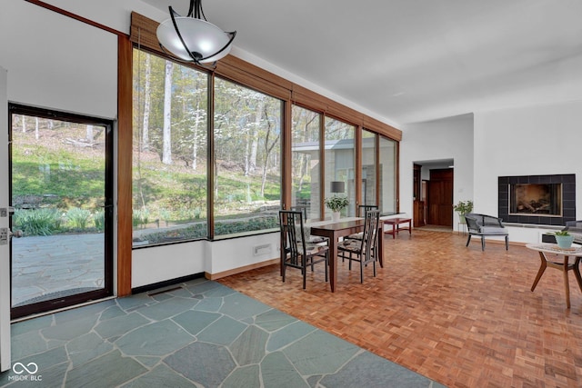 view of sunroom / solarium