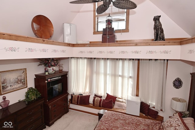 114 E 27th St, Indianapolis, IN 46205 - living room with ceiling fan and light colored carpet