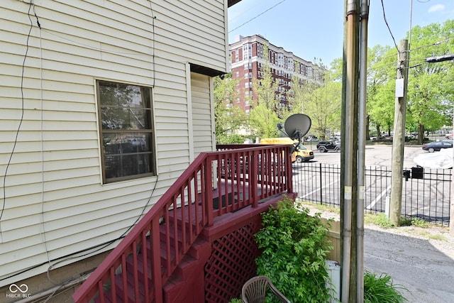 114 E 27th St, Indianapolis, IN 46205 - wooden deck with fence