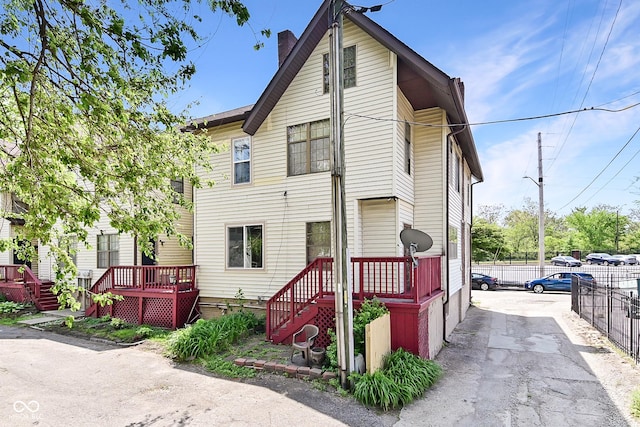 114 E 27th St, Indianapolis, IN 46205 - townhome / multi-family property with a chimney