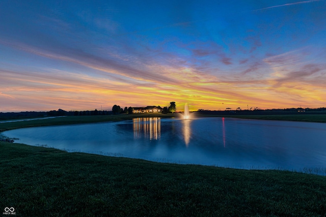 view of water feature