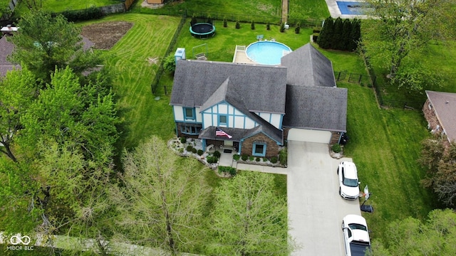 birds eye view of property
