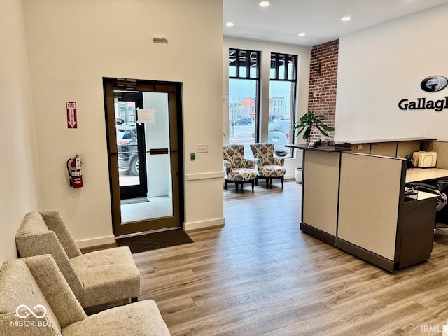 view of reception area