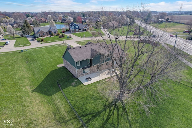 drone / aerial view featuring a residential view