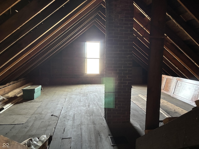 view of attic