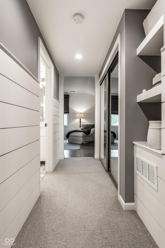 440 E 82nd St, Indianapolis, IN 46240 - hallway featuring carpet flooring, healthy amount of natural light, and baseboards