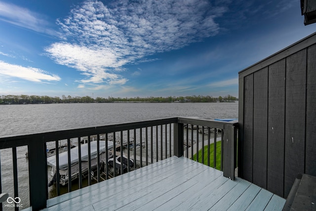 102 Clarendon Dr Unit 506, Noblesville, IN 46062 - deck featuring a water view