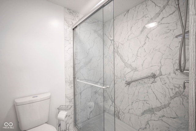 102 Clarendon Dr Unit 506, Noblesville, IN 46062 - full bathroom with a marble finish shower and toilet