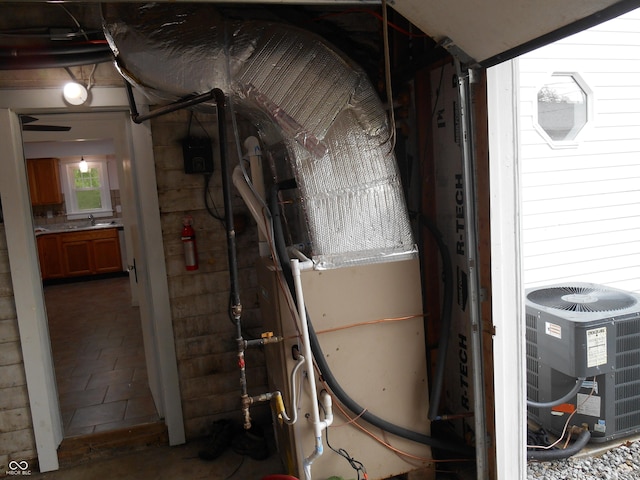 utility room with a sink