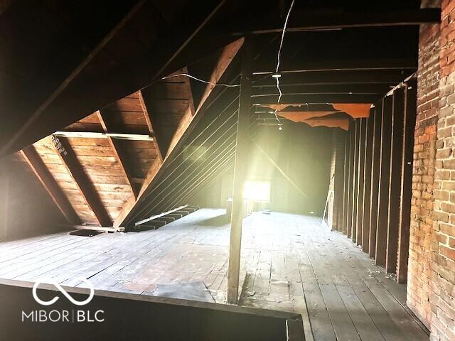 view of attic