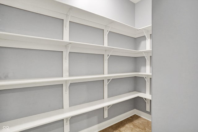 view of storage area