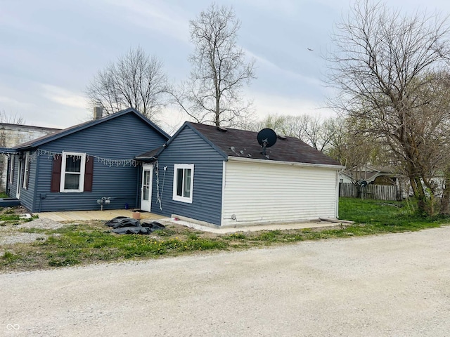 view of side of property