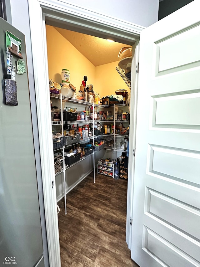 view of storage area