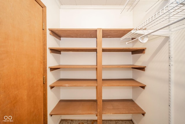 view of storage area