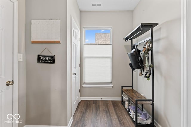 5363 Citadel Dr, Noblesville, IN 46062 - mudroom featuring dark wood finished floors and baseboards