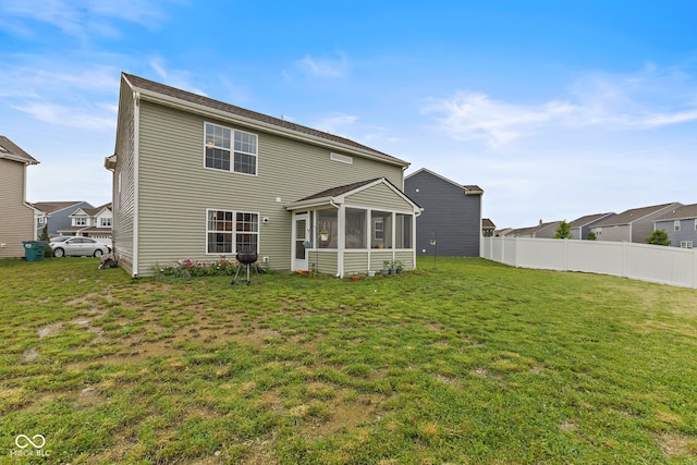 5845 Cresswell Ln, Whitestown, IN 46075 - back of property featuring a sunroom
