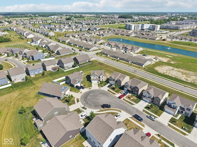 5845 Cresswell Ln, Whitestown, IN 46075 - aerial overview of property's location featuring a large body of water and nearby suburban area