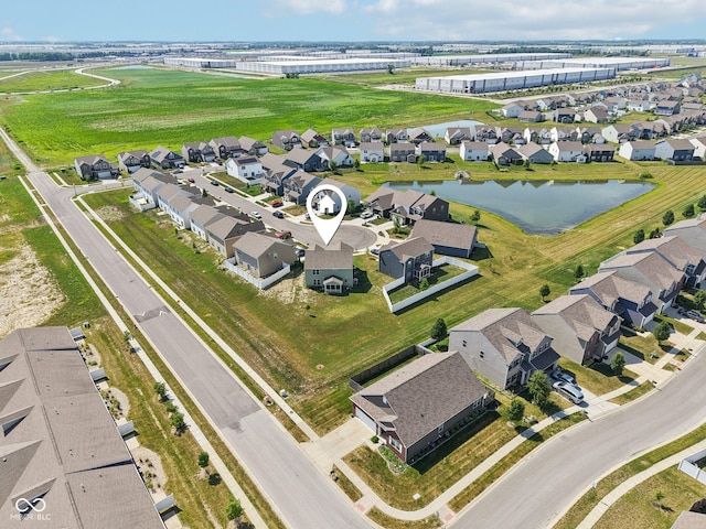 5845 Cresswell Ln, Whitestown, IN 46075 - aerial view of residential area featuring a nearby body of water