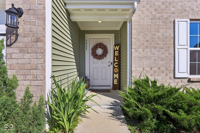 5845 Cresswell Ln, Whitestown, IN 46075 - property entrance with brick siding