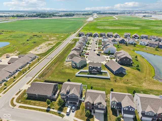 5845 Cresswell Ln, Whitestown, IN 46075 - aerial view of residential area featuring a large body of water
