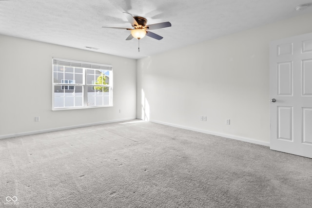 5465 Tanglewood Ln, Whitestown, IN 46075 - empty room with carpet floors, baseboards, ceiling fan, and visible vents