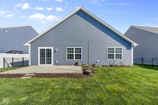 5465 Tanglewood Ln, Whitestown, IN 46075 - rear view of house featuring a patio, fence, and a yard