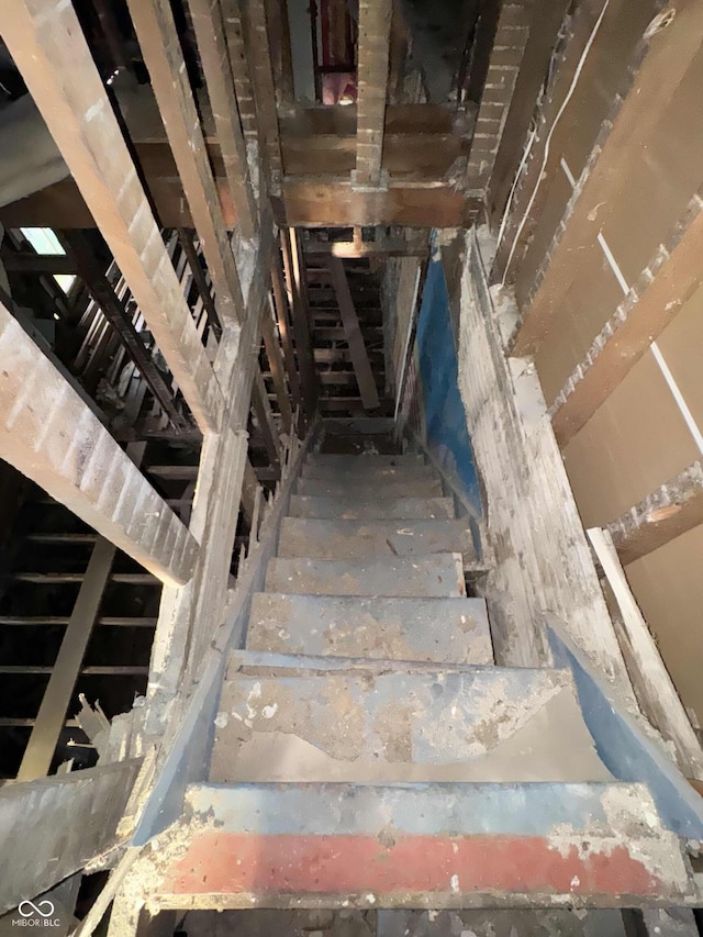 view of staircase