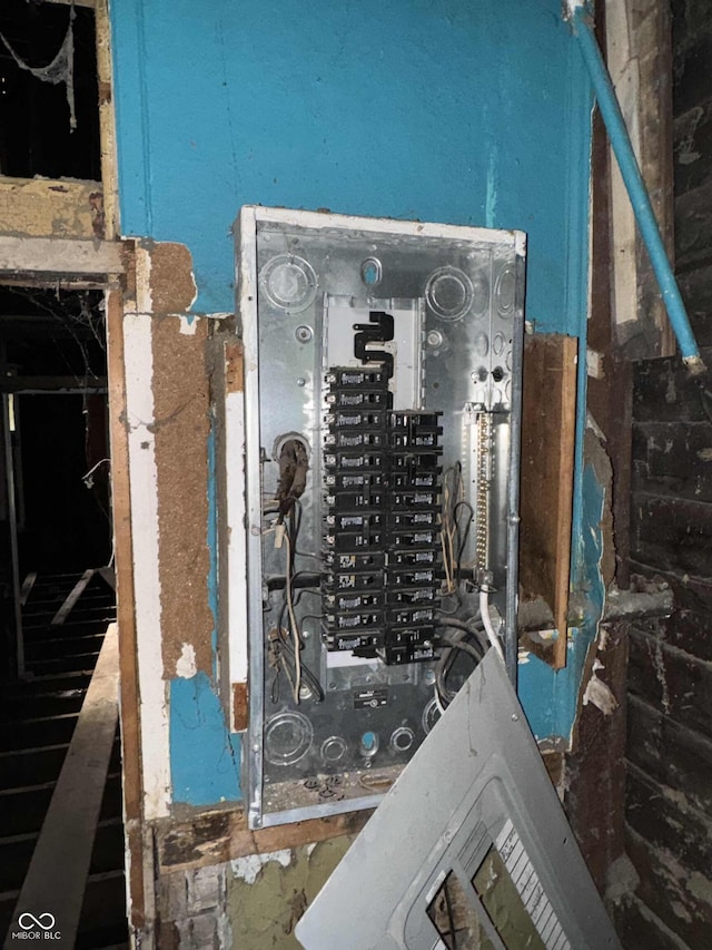 utility room with electric panel