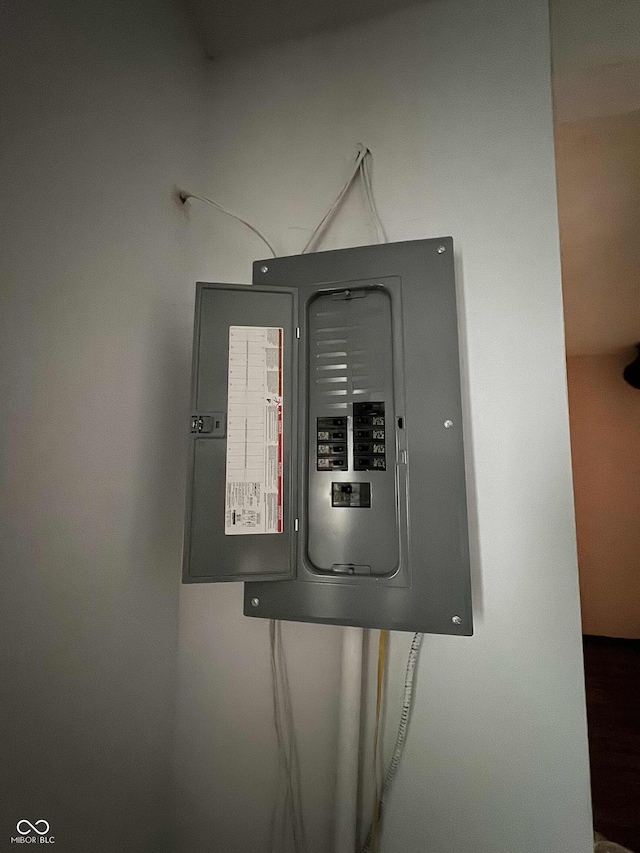 utility room with electric panel