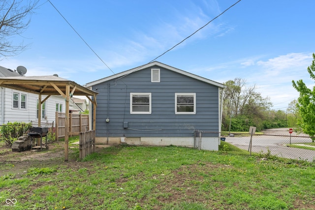 2263 N Rural St, Indianapolis, IN 46218 - rear view of house with a gazebo