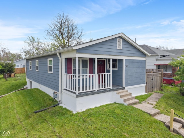 2263 N Rural St, Indianapolis, IN 46218 - view of front facade with covered porch