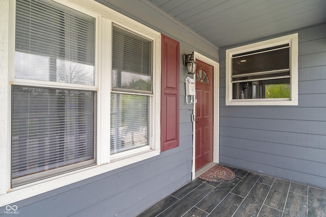 2263 N Rural St, Indianapolis, IN 46218 - doorway to property featuring covered porch