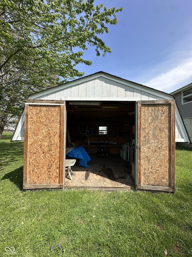 view of outbuilding with an outdoor structure