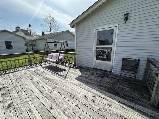 view of wooden terrace