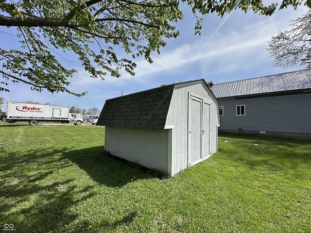 view of shed