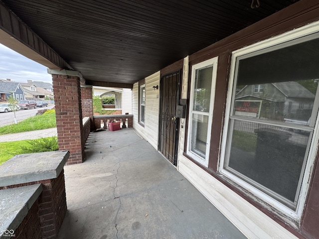 view of patio featuring covered porch