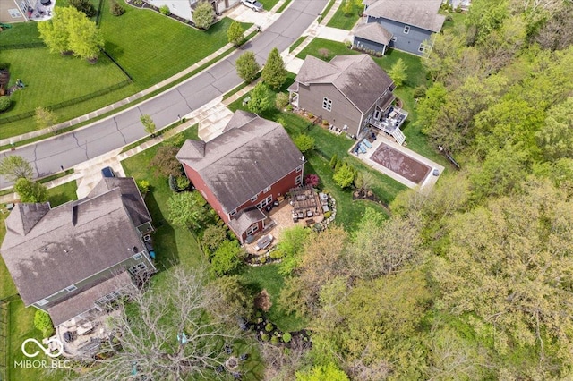 birds eye view of property featuring a residential view