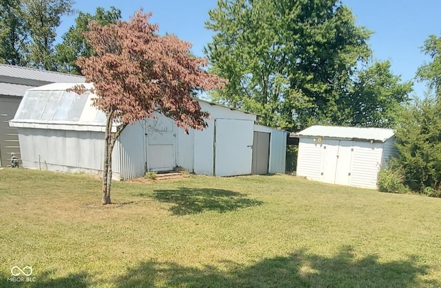 view of shed