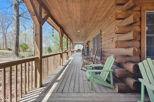4840 N Templin Rd, Martinsville, IN 46151 - view of wooden deck