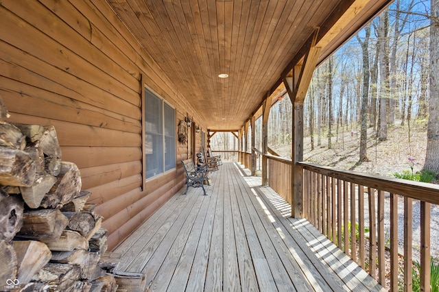 4840 N Templin Rd, Martinsville, IN 46151 - wooden terrace featuring a porch