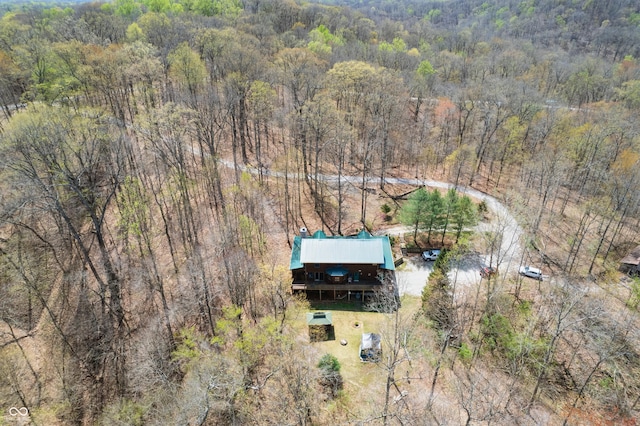 4840 N Templin Rd, Martinsville, IN 46151 - drone / aerial view with a forest view