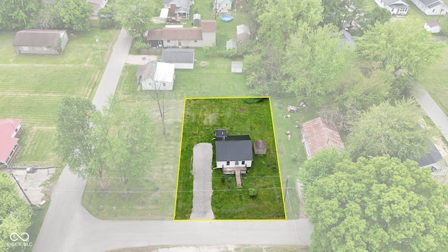 bird's eye view with a residential view