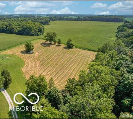 1391 S River Rd, Covington, IN 47932 - drone / aerial view featuring a rural view