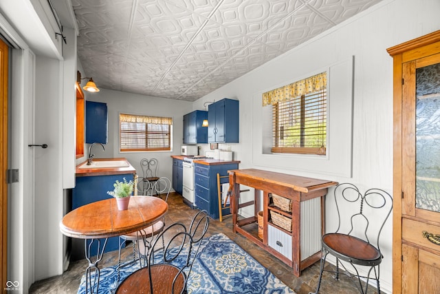2513 Grandma Barnes Rd, Nashville, IN 47448 - dining space with an ornate ceiling